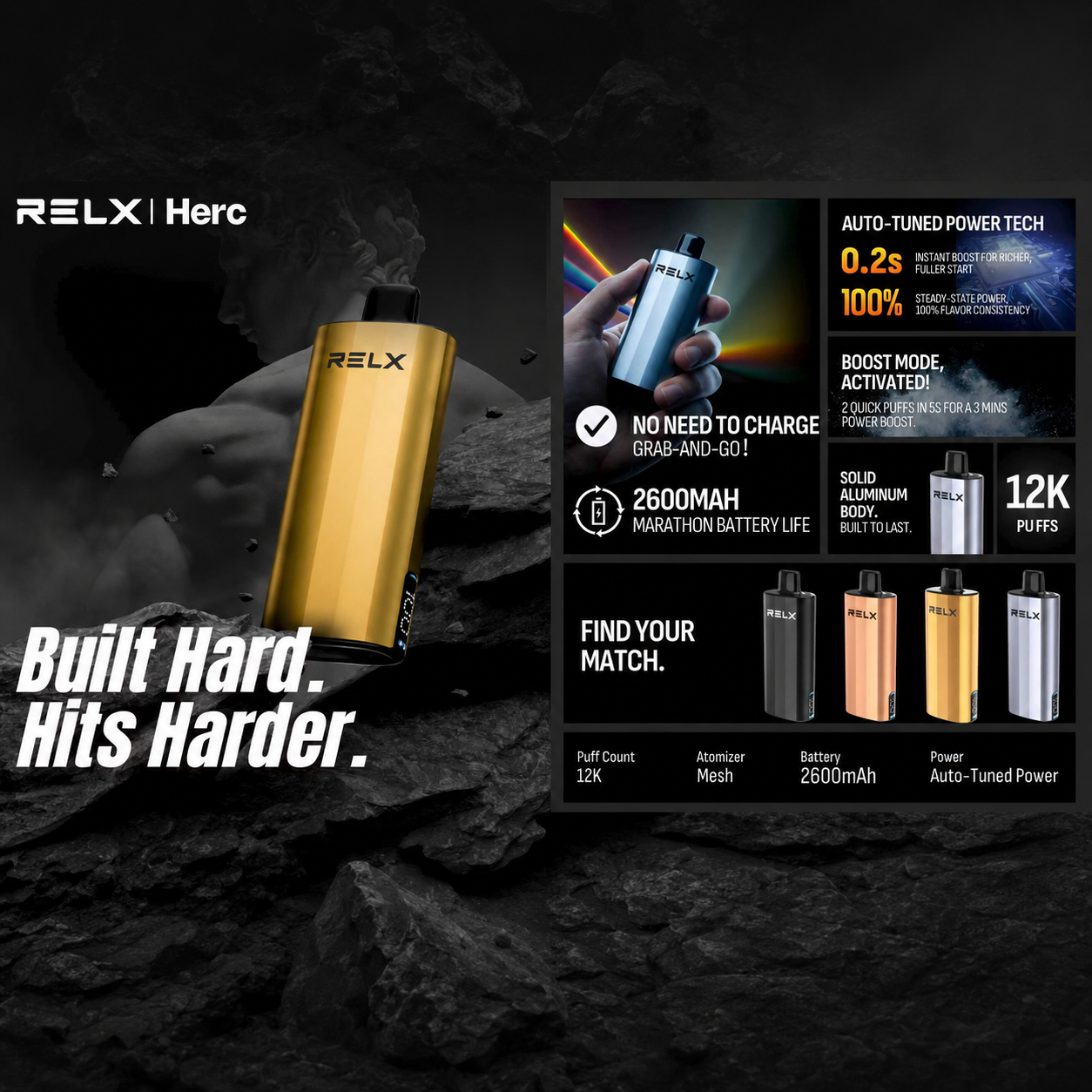 Relx Herc 12000puffs 2 Relx Herc 12000puffs - Image 2